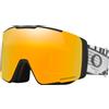 Oakley - Masque de ski avec 2 écrans - Line Miner Pro L Black Forge Prizm 24K & Prizm Sage Gold - Bianco