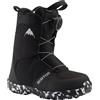 Burton - Scarponi da snowboard - Grom Boa Black 2024 - Taglia Bambino 28 - Nero