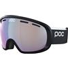 POC - Maschera da sci fotocromatica - Fovea Photochromic Uranium Black/Photochromic/Changeable Sky Blue - Nero