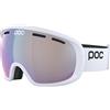 POC - Maschera da sci fotocromatica - Fovea Photochromic Hydrogen White/Photochromic/Changeable Sky Blue - Bianco