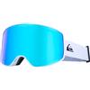 Quiksilver - Maschera da sci/snowboard - Storm Goggles White / Clux ML Blue S3 - Bianco
