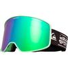 Quiksilver - Maschera da sci/snowboard - Storm Springbouquet/Clux ML Green S3 - Nero