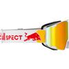 Red Bull Spect Eyewear - Maschera da sci - Park White - Brown With Red Mirror in Pelle - Bianco
