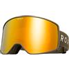 Roxy - Maschera da sci/snowboard - Storm Women Goggle Beetle/Clux ML Gold S3 - Beige