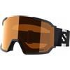 Salomon - Maschera da sci/snowboard - S/View 3 Access Black in Pelle - Nero
