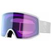 Salomon - Maschera da sci/snowboard fotocromatica - Sentry Pro Otg Sigma Photo White in Pelle - Bianco