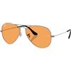 Rayban - Occhiali da sole - Aviator Large Metal Gunmetal - Grigio