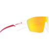 Red Bull Spect Eyewear - Occhiali da sole - Daft Shiny White and Red Tips/Brown With Red Mirror - Bianco