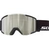 Scott - Maschera da sci - Shield Black AMP White Chrome S2 - Nero