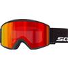 Scott - Maschera da sci - Trace Pro Black Red Chrome S3 in Silicone - Nero