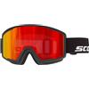 Scott - Maschera da sci - Trace Pro Compact Black Red Chrome S3 in Silicone - Nero