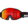 Scott - Maschera da sci - Shield Pro Junior Black Red Chrome S3 in Silicone - Nero