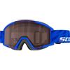 Scott - Maschera da sci - Shield Pro Junior Blue/White Silver Chrome S2 in Silicone