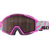 Scott - Maschera da sci - Shield Pro Junior Neon Pink/Mint Green Silver Chrome S2 in Silicone - Rosa