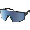 Scott - Occhiali da sole - Shield Black Amp Beryl Blue Chrome S3 - Nero