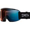 Smith - Maschera da sci - Squad S Black / Chromapop Pro Photochromic Blue Mirror in Silicone - Nero