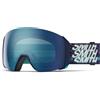 Smith - Maschera da sci - 4D Mag XL Midnight Snow / Chromapop Everyday Blue Mirror in Silicone - Blu navy