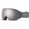 Smith - Maschera da sci/snowboard - IO Mag Future Grey Warm Steel / Chromapop Sun Platinum Mirror in Silicone - Blu