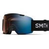 Smith - Maschera da sci/snowboard fotocromatica - Stash XL Black / Chromapop Pro Photochromic Blue Mirror - Nero