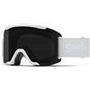Smith - Maschera da sci/snowboard fotocromatica - Squad White Vapor / Chromapop Sun Black + ChromaPop Storm Blue Sensor Mirror - Bianco