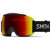 Smith - Maschera da sci/snowboard - Squad Black/ Chromapop Sun Red Mirror + ChromaPop Storm Yellow Flash - Nero