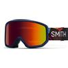 Smith - Maschera da sci/snowboard - Transfer Midnight Geo Alpine / Red Sol-X Mirror Antifog - Blu navy