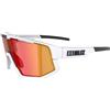 Bliz - Occhiali da sole sportivi - Fusion Matt White Smoke W Red Multi in Pelle - Bianco