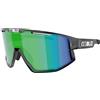 Bliz - Occhiali da sole sportivi - Fusion Crystal Black Brown w Green Multi - Nero