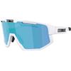 Bliz - Occhiali da sole da ciclismo - Fusion Small Matt White Brown w Blue Multi in Pelle - Bianco