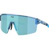 Bliz - Occhiali da sole - P004 Small Transparent Blue/Smoke in Pelle