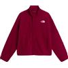 The North Face - Pile morbido e confortevole - W Cragmont Snap Front Fleece Jacket Burgundy Crush per Donne in Poliestere Riciclato - Taglia S - Bordeaux