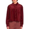 Volcom - Chemise en velours côtelé - Weellow Corduroy Shirt W Brick per Donne in Cotone - Taglia XS - Bordeaux