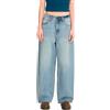 Volcom - Jeans larghi in cotone - Beeggy Denim Pants Dusty Blue Wash per Donne in Cotone - Taglia 27 US