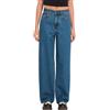 Volcom - Jean décontracté en coton - Weellow II Denim W Indigo Ridge Wash per Donne in Cotone - Taglia 27 US - Blu