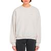 Volcom - Felpa a collo rotondo - Too Doo Crew W Dirty White per Donne - Taglia XS - Bianco