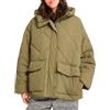 Volcom - Piumino impermeabile con cappuccio - Out Of Boxy Puff W Wintermoss per Donne in Nylon - Taglia XS - Verde