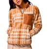 Columbia - Pile stampato - West Bend 1/4 Zip II Camel Brown Herringplaid per Donne - Taglia XS - Marrone
