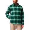 Columbia - Camicia in sherpa - Windward II Shirt Jacket Rain Forest Blurred Ombre per Uomo - Taglia S - Verde