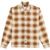 Dickies - Camicia casual in flanella - Gulfport Flannel Shirt Chocolate Brown per Uomo in Cotone - Taglia M - Marrone