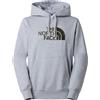 The North Face - Felpa con cappuccio - M Drew Peak Regular Hoodie TNF Light Grey Heather New Taupe Green per Uomo in Cotone - Taglia S - Grigio