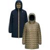 K-Way - Parka reversibile in Primaloft® - Sophie St Thermo Double Blue Depth Green Army per Donne - Taglia S - Blu navy