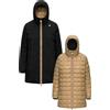 K-Way - Parka reversibile in Primaloft® - Sophie St Thermo Double Black Pure Beige Khaki per Donne - Taglia S - Nero