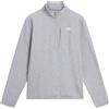 The North Face - Felpa comoda e versatile - M TNF Performance Fleece 1/4 Zip TNF Pale Grey Heather per Uomo in Poliestere Riciclato - Taglia M - Grigio