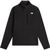The North Face - Felpa comoda e versatile - M TNF Performance Fleece 1/4 Zip TNF Black per Uomo in Poliestere Riciclato - Taglia M - Nero