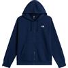The North Face - Felpa con cappuccio - M Evolution Simple Dome Regular Full Zip Summit Navy per Uomo in Cotone - Taglia XS - Blu navy