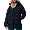 Columbia - Piumino medio lungo in piuma naturale - Amaze Puff Mid Hooded Jacket Black per Donne in Nylon - Taglia XS - Nero
