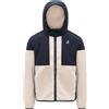 K-Way - Giacca isolante bimateriale in PrimaLoft® - Samson 4.0 Orsetto Blue Depth Ecru per Uomo in Pelle - Taglia XS - Blu navy