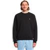 Volcom - Felpa in cotone - Single Stone Crew Black per Uomo in Cotone - Taglia S - Nero