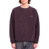 Volcom - Felpa di pile - Too Kool Lse Crew Raisin per Uomo - Taglia M - Viola