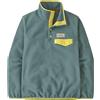 Patagonia - Pile con collo alto e bottoni a pressione - W's LW Synch Snap-T P/O Blue Sage per Donne in Nylon - Taglia XS